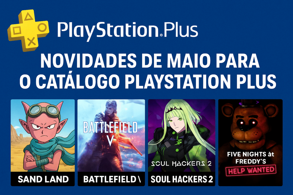 PlayStation Plus Maio 2025: Novos Jogos Incluem Sand Land , Battlefield V e Mais
