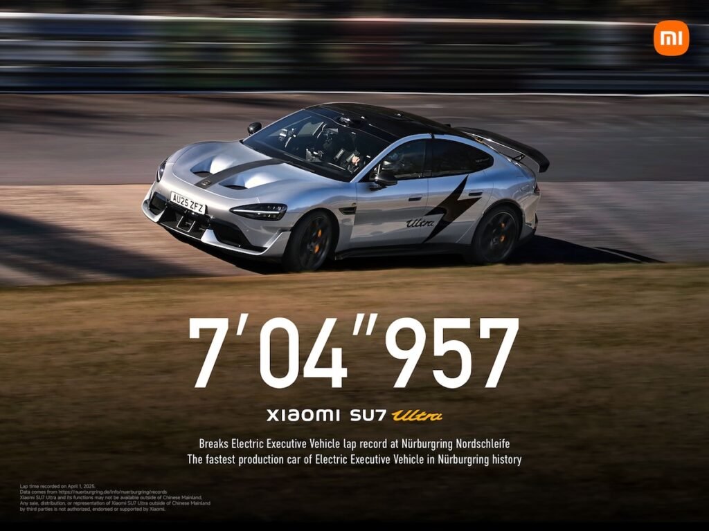 Xiaomi SU7 Ultra Quebra Recorde no Nürburgring com 7:04.957
