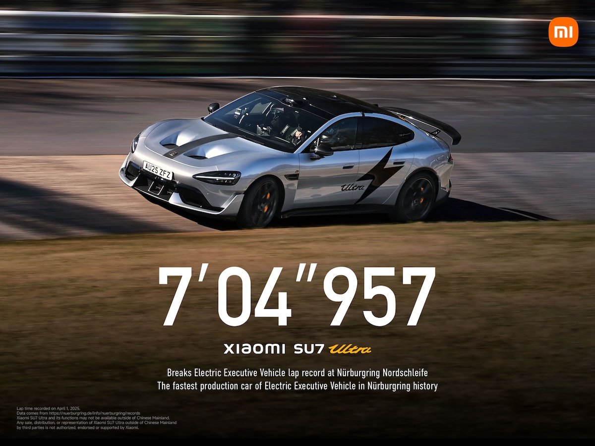Xiaomi SU7 Ultra Quebra Recorde no Nürburgring com 7:04.957
