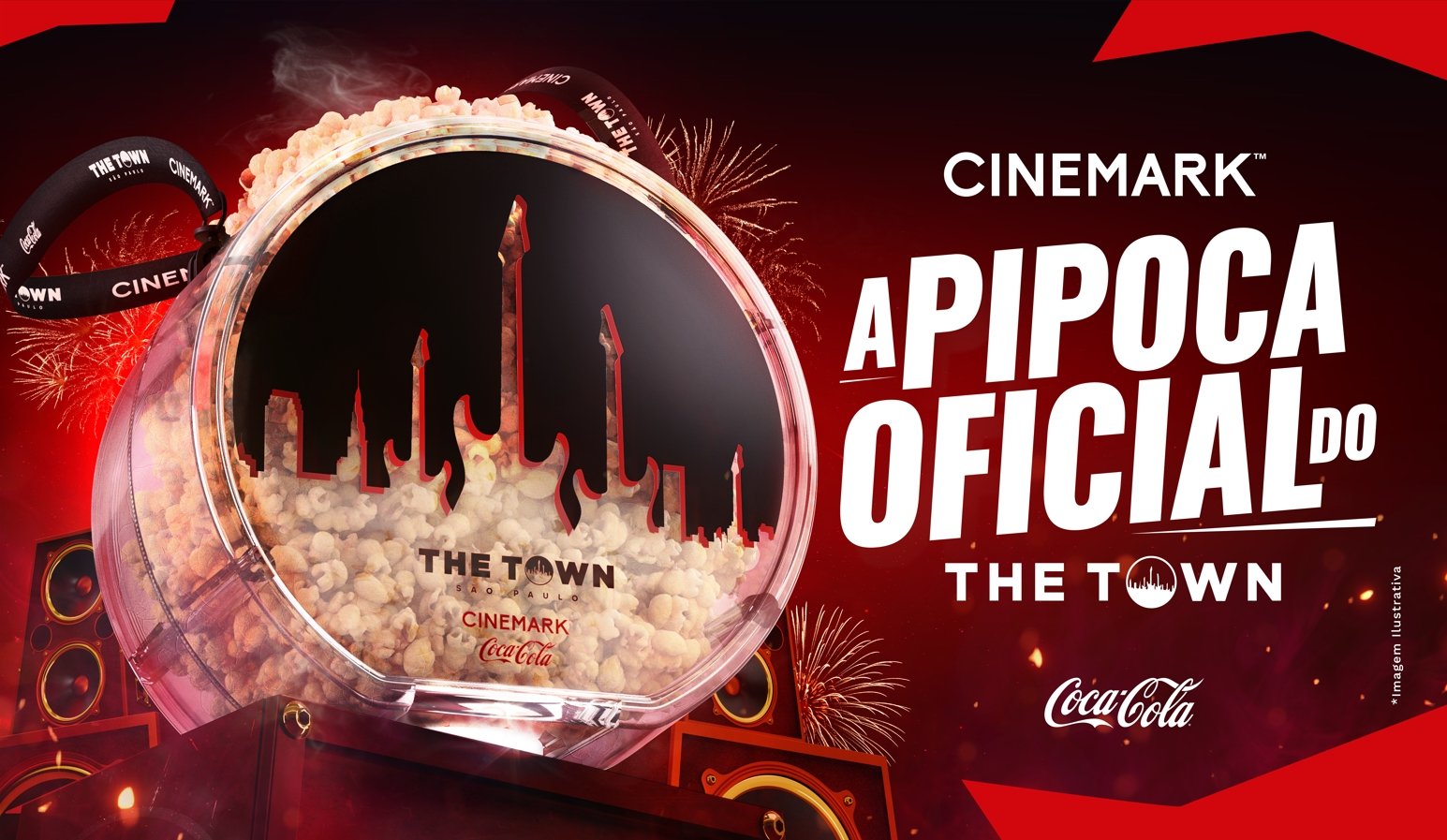 Cinemark no The Town 2025: Ativações, Balde Inédito e Pipoca
