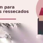 Imagem editorial com batom e o título Batom para lábios ressecados